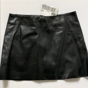 NWT Leather mini skirt